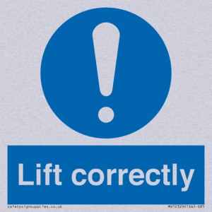 Lift correctly sign